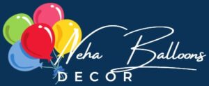 Neha Balloon Decor Logo white