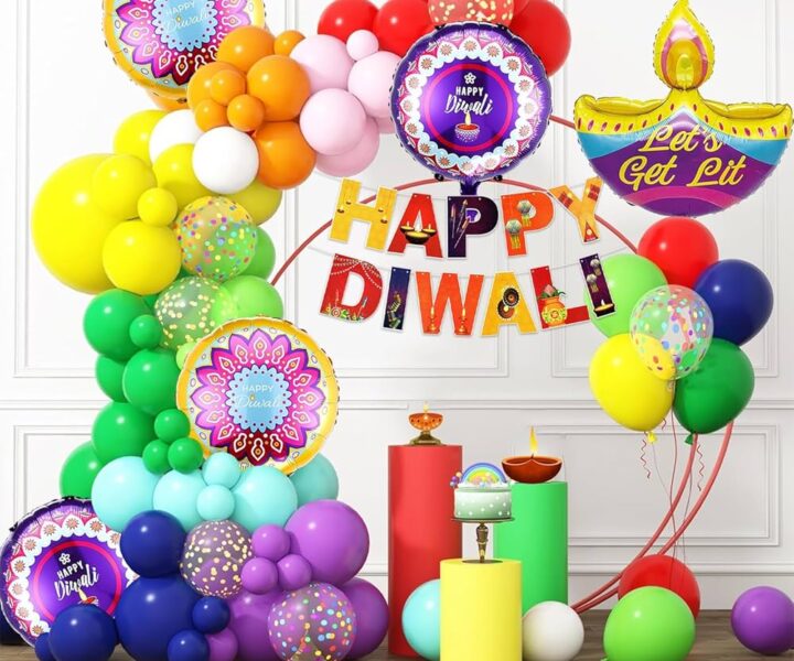 diwali balloons decor